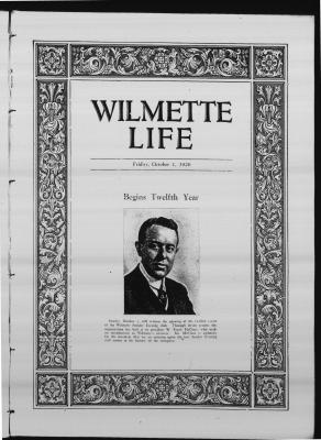 Wilmette Life (Wilmette, Illinois), 1 Oct 1926