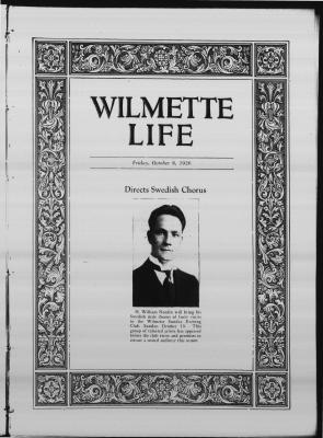 Wilmette Life (Wilmette, Illinois), 8 Oct 1926