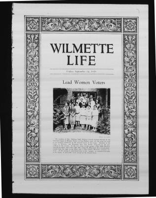 Wilmette Life (Wilmette, Illinois), 24 Sep 1926