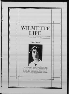 Wilmette Life (Wilmette, Illinois), 28 Jan 1927