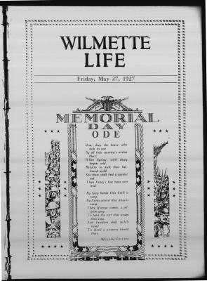 Wilmette Life (Wilmette, Illinois), 27 May 1927