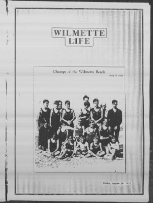 Wilmette Life (Wilmette, Illinois), 26 Aug 1927