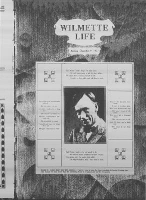 Wilmette Life (Wilmette, Illinois), 9 Dec 1927