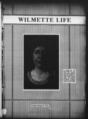 Wilmette Life (Wilmette, Illinois), 20 Jan 1928