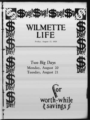 Wilmette Life (Wilmette, Illinois), 17 Aug 1928