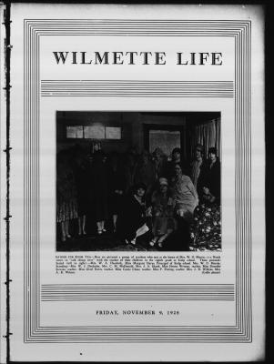 Wilmette Life (Wilmette, Illinois), 9 Nov 1928