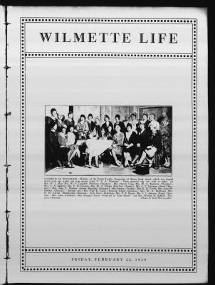 Wilmette Life (Wilmette, Illinois), 22 Feb 1929