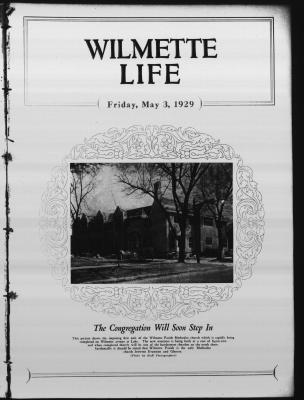 Wilmette Life (Wilmette, Illinois), 3 May 1929