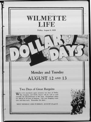 Wilmette Life (Wilmette, Illinois), 9 Aug 1929