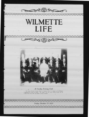 Wilmette Life (Wilmette, Illinois), 25 Oct 1929