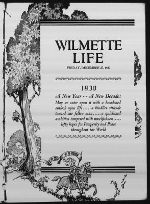 Wilmette Life (Wilmette, Illinois), 27 Dec 1929