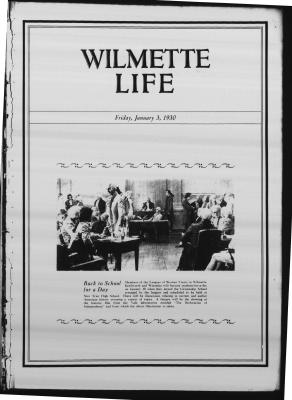 Wilmette Life (Wilmette, Illinois), 3 Jan 1930