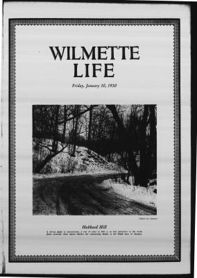 Wilmette Life (Wilmette, Illinois), 10 Jan 1930