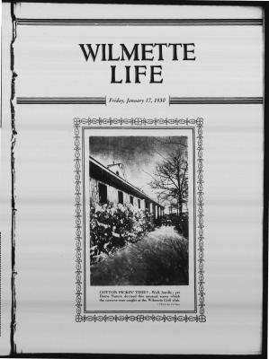 Wilmette Life (Wilmette, Illinois), 17 Jan 1930