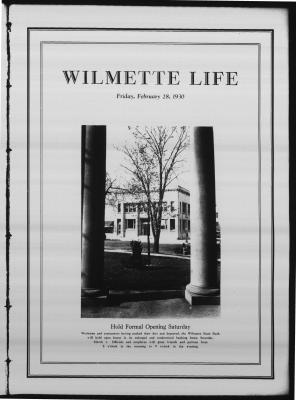 Wilmette Life (Wilmette, Illinois), 28 Feb 1930