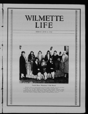 Wilmette Life (Wilmette, Illinois), 6 Jun 1930