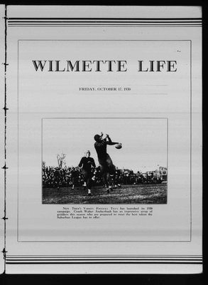 Wilmette Life (Wilmette, Illinois), 17 Oct 1930