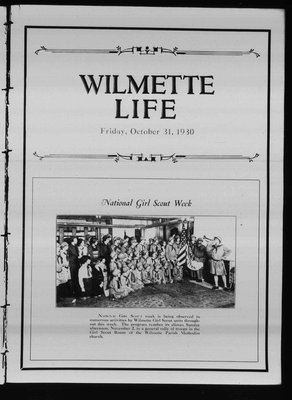 Wilmette Life (Wilmette, Illinois), 31 Oct 1930