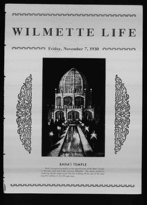 Wilmette Life (Wilmette, Illinois), 7 Nov 1930