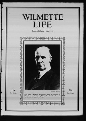 Wilmette Life (Wilmette, Illinois), 20 Feb 1931