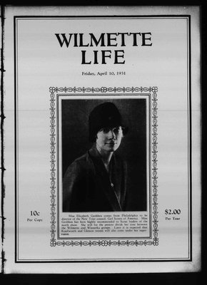 Wilmette Life (Wilmette, Illinois), 10 Apr 1931