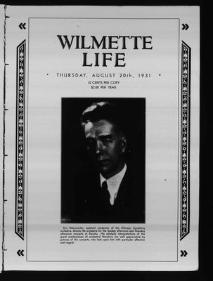 Wilmette Life (Wilmette, Illinois), 20 Aug 1931