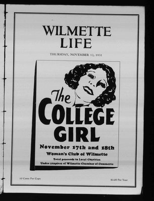 Wilmette Life (Wilmette, Illinois), 12 Nov 1931