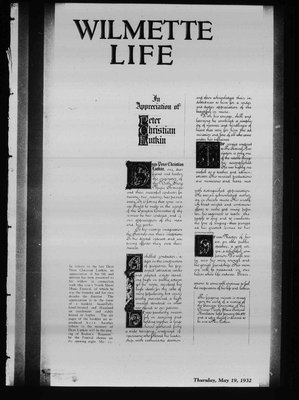 Wilmette Life (Wilmette, Illinois), 19 May 1932