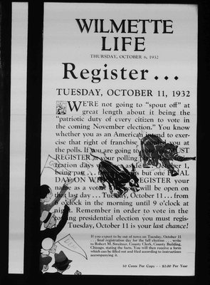 Wilmette Life (Wilmette, Illinois), 6 Oct 1932