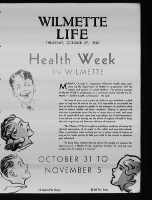 Wilmette Life (Wilmette, Illinois), 27 Oct 1932