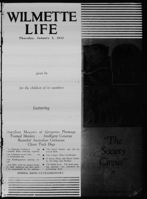 Wilmette Life (Wilmette, Illinois), 5 Jan 1933