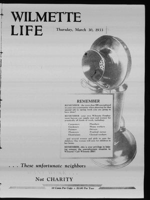 Wilmette Life (Wilmette, Illinois), 30 Mar 1933