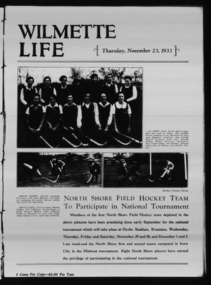 Wilmette Life (Wilmette, Illinois), 23 Nov 1933