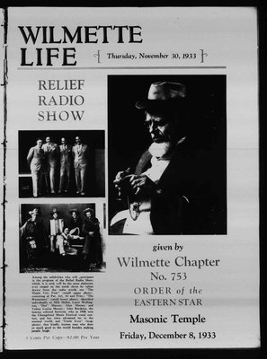 Wilmette Life (Wilmette, Illinois), 30 Nov 1933