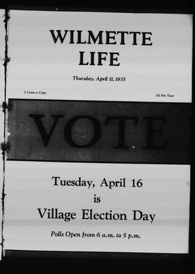 Wilmette Life (Wilmette, Illinois), 11 Apr 1935