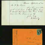 Letter written by M. Gormley to Alexander McDaniel September 13, 1881