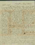 Letter from Alexander McDaniel to Emeline McDaniel May 25, 1851