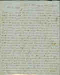 Letter from Alexander McDaniel to Emeline McDaniel October 19, 1851