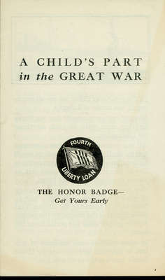 A child's part in the Great War