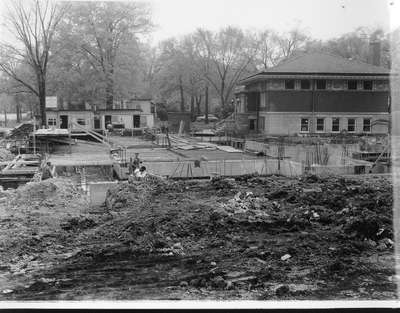 Wilmette Public Library construction No. 3