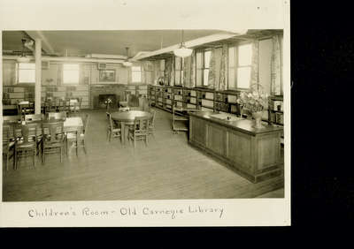 Carnegie Library of Wilmette Children's Room about 1920