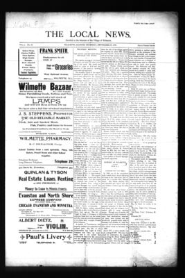 Local News, 15 Sep 1898