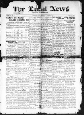 Local News, 21 Apr 1916