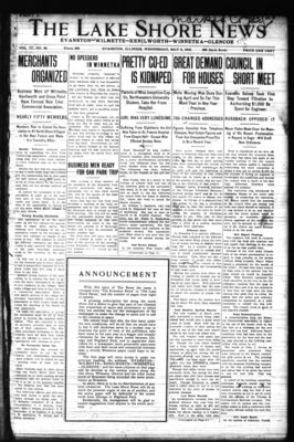 Lake Shore News (Wilmette, Illinois), 8 May 1912