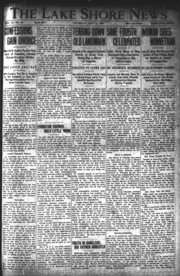 Lake Shore News (Wilmette, Illinois), 11 Jul 1912