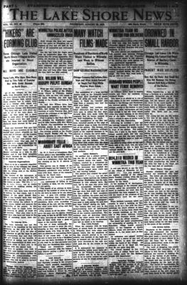 Lake Shore News (Wilmette, Illinois), 29 Aug 1912