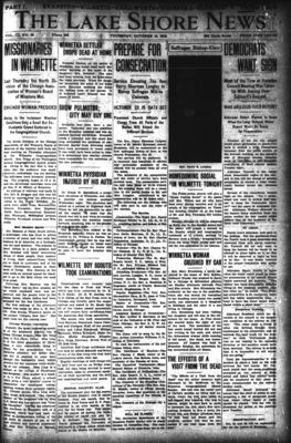 Lake Shore News (Wilmette, Illinois), 10 Oct 1912