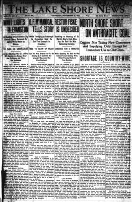 Lake Shore News (Wilmette, Illinois), 14 Nov 1912