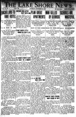 Lake Shore News (Wilmette, Illinois), 28 Nov 1912