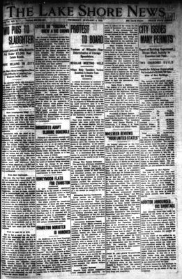 Lake Shore News (Wilmette, Illinois), 9 Jan 1913